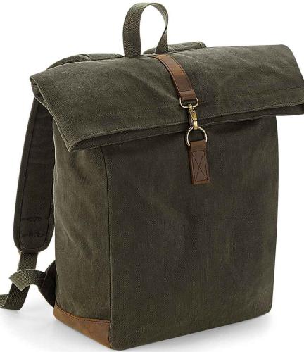 Quadra Heritage Waxed Canvas Backpack - OLI - ONE